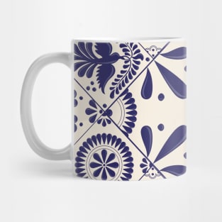 Mexican Talavera Tiles Pattern by Akbaly Mug